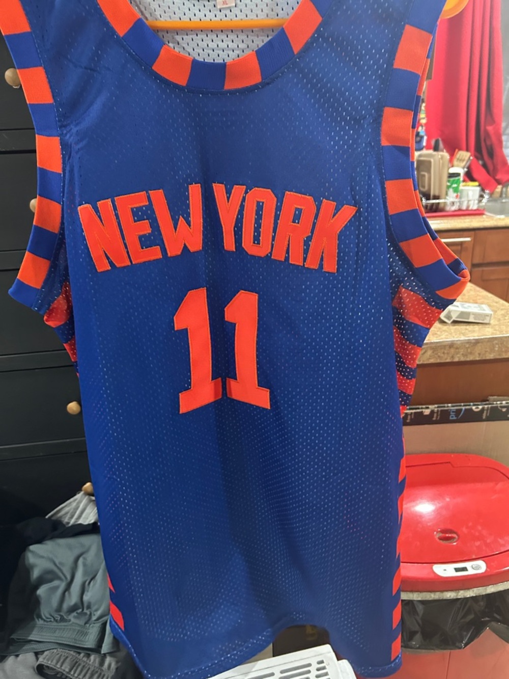 New York Knicks.Brunson!  Blue & Orange Basketball Jersey #11
